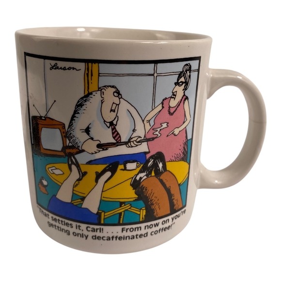 The Far Side Gary Larson Coffee Mug 1980 Chronicle Features Cartoon MUGS - Picture 1 of 8